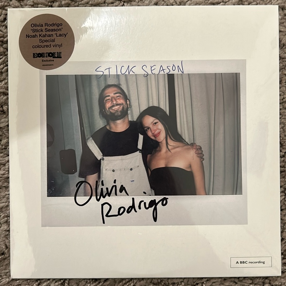 Record Store Day Exclusive Olivia Rodrigo/Noah Kahan Stick Season/Lacy 7” Vinyl